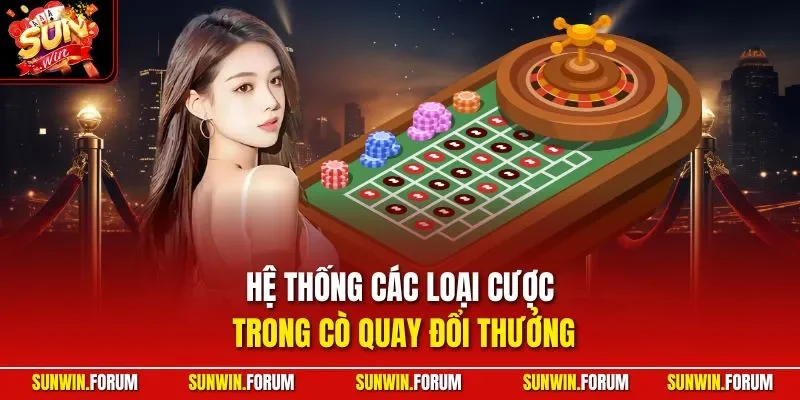 Hệ thống các loại cược trong cò quay đổi thưởng